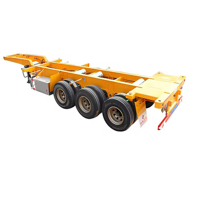 6 eixos 15m 60ft de cama plana baixa Lowboy Semi-trailer com eixo de 13t para entrega