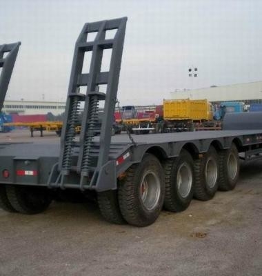 12 m de cama plana de carga semi-reboques com 3 eixos pescoço de ganso de transporte cama baixa