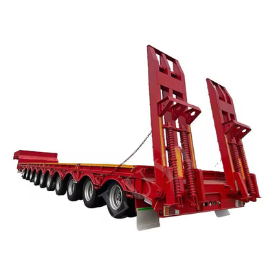 40 toneladas 45 toneladas 50 toneladas Semi-trailer de cama baixa para transporte de carga pesada a preços acessíveis