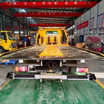 5tons 8 C Remover de blocos de estradas de chapas deslizantes semi-inclinadas para caminhão de recuperação de cama plana 4X2