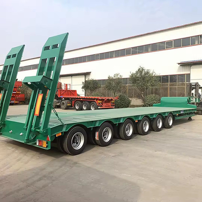 3 eixos directos 40FT 60FT Container Chassis Flat Bed Semi-trailer com 12r22.5 Pneus