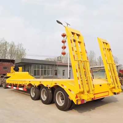 3 eixos directos 40FT 60FT Container Chassis Flat Bed Semi-trailer com 12r22.5 Pneus