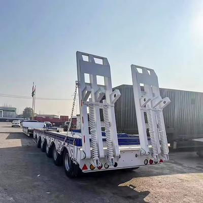 Sistema de suspensão do braço traseiro de um semi-reboque de 40 pés de largura para transporte de contentores