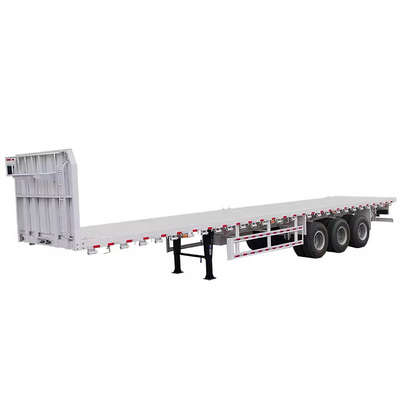 10 Número de pneu Pesado 3 eixos Lowboy Trailer 60 80 100 toneladas Semi-Carrier Low Bed Trailer
