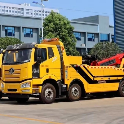 FAW 13tons Rebocador Wrecker Caminhão de recuperação de cama plana com apoio técnico em linha