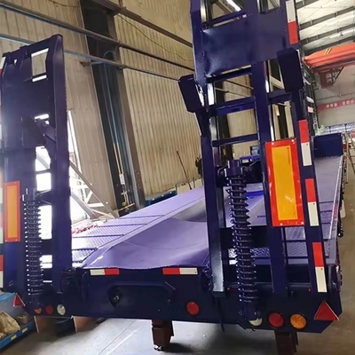 Trailers de cama baixa 3 eixos 1820mm de piso adequado para transporte de equipamentos pesados e grandes