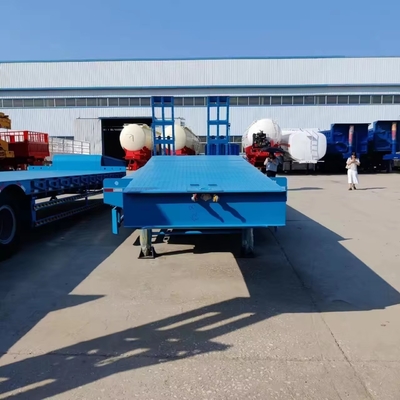 Trailers de cama baixa 3 eixos 1820mm de piso adequado para transporte de equipamentos pesados e grandes