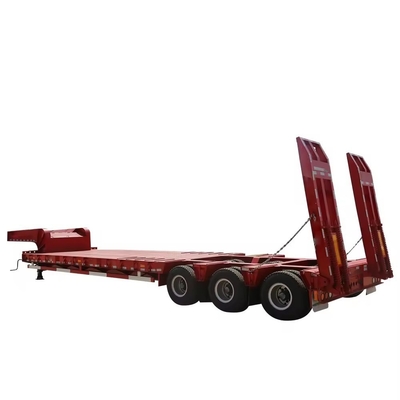 Trailers de cama baixa 3 eixos 1820mm de piso adequado para transporte de equipamentos pesados e grandes