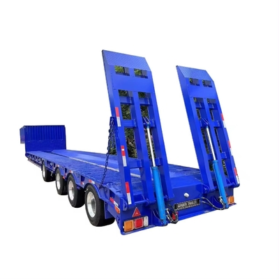 Trailers de cama baixa 3 eixos 1820mm de piso adequado para transporte de equipamentos pesados e grandes