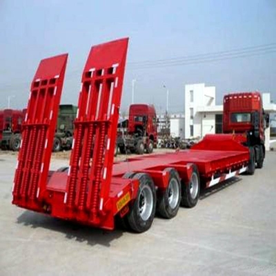 Customização 3 eixos Excavadora de transporte 60ton Usados semirreboques de baixo leito com eixo de 13t