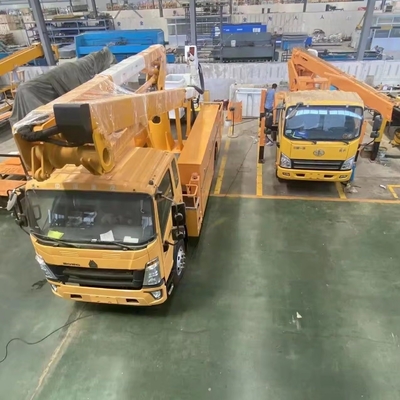 Veículo de trabalho aéreo de 25 m montado com plataforma e travão de corte