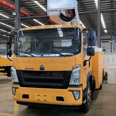 Veículo de trabalho aéreo de 25 m montado com plataforma e travão de corte