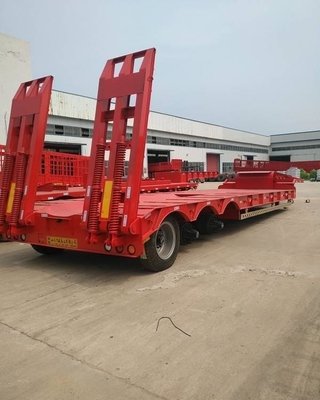 12 Número de pneu 20FT 40FT 45FT Container Transport Flatbed Semi-Trailer com Twist Lock