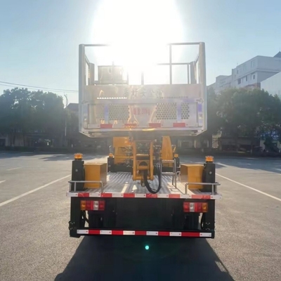 Veículo de trabalho aéreo de braço dobrável de caminhão com 23m 32m Moving Hydraulic Truck Aerial Cage