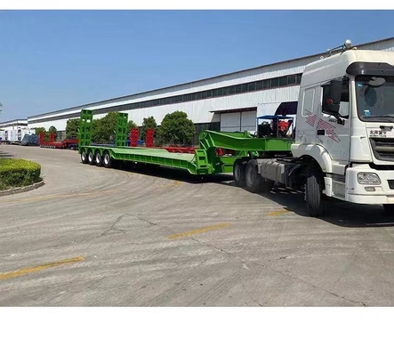 50 toneladas Green Loader Truck Trailer 3 4-Axis Personalização 1 ano Serviço pós-venda