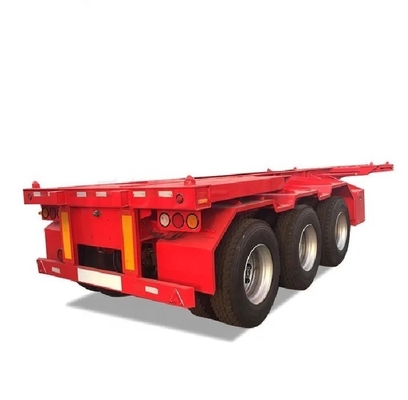 Caminhão de transporte de contêineres de 40 pés, reboque esqueleto, semi-reboque para transporte seguro