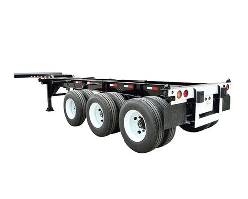Semi-reboque de 3 eixos para contêineres de esqueleto para chassis de contêineres estendidos de 20 a 40 pés