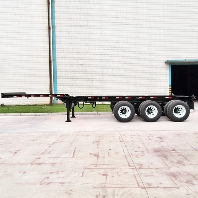 Semi-reboque de 3 eixos para contêineres de esqueleto para chassis de contêineres estendidos de 20 a 40 pés