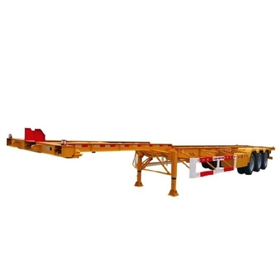 2/3/4 eixos esqueleto chassi quadro contêiner reboque com sistema de suspensão multi-link