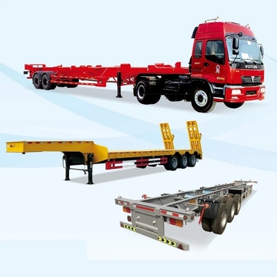 2 eixos 20FT Container Skeleton Semi-trailer para Terminal Port Truck Chassis em aço