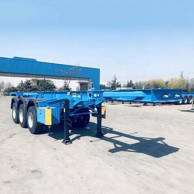 2 eixos 20FT Container Skeleton Semi-trailer para Terminal Port Truck Chassis em aço