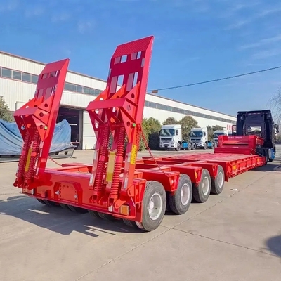 Suspensão mecânica 40 FT 3 Carregador de eixo Reboque de transporte Gancho Máquina Reboque de bordo