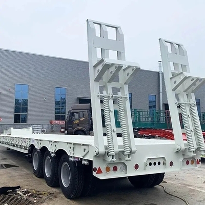 Suspensão mecânica 40 FT 3 Carregador de eixo Reboque de transporte Gancho Máquina Reboque de bordo