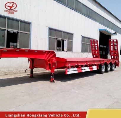 Customização Vans-tipo Low Bed Trailers 3 eixos para transporte de escavadeiras pesadas
