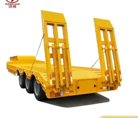 Customização Vans-tipo Low Bed Trailers 3 eixos para transporte de escavadeiras pesadas