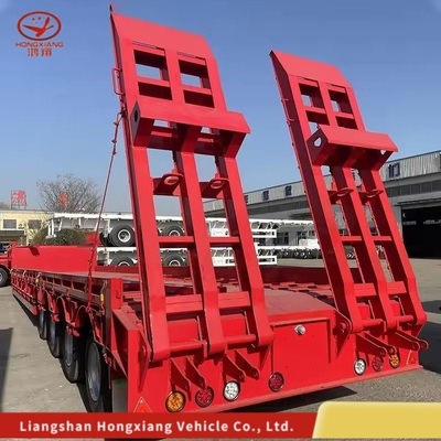 Reboque semi-absorvente extensivel com 8 pneus para transporte de carga pesada