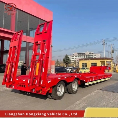 Reboque semi-absorvente extensivel com 8 pneus para transporte de carga pesada