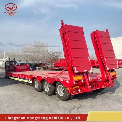 Reboque semi-absorvente extensivel com 8 pneus para transporte de carga pesada