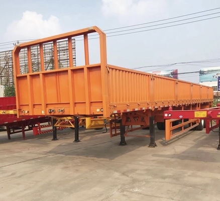 Pneus número 8.12.16 EHL9400TPB 3-Axle 40-80 Ton Sidewall Fence Trailer Semi-Trailer