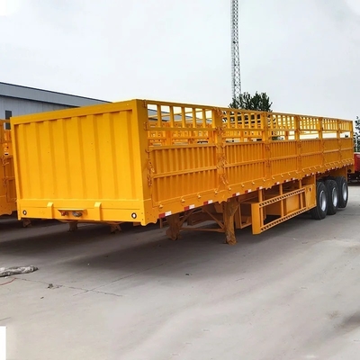 Semirreboque de transporte de mercadorias ligeiro de 3 eixos, auto-dumpado, com vedação lateral