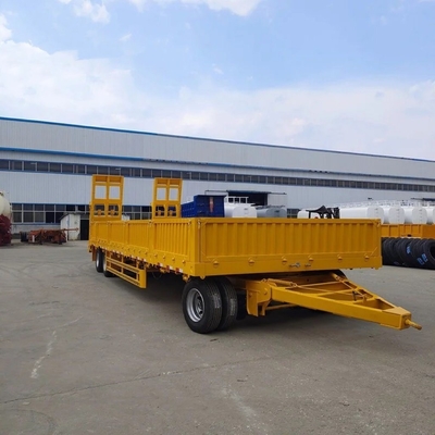 5.5 toneladas de carga leve 3 eixos lateral multifunção tractor escada hidráulica semi-reboque