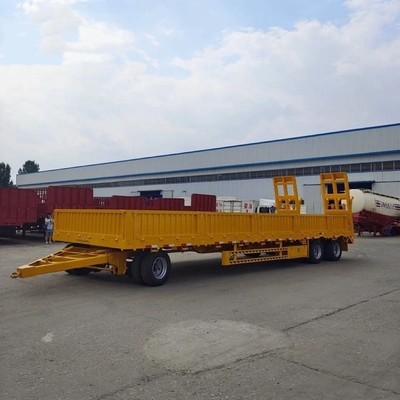 5.5 toneladas de carga leve 3 eixos lateral multifunção tractor escada hidráulica semi-reboque