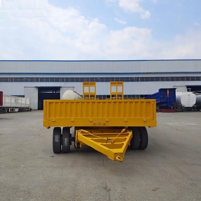 5.5 toneladas de carga leve 3 eixos lateral multifunção tractor escada hidráulica semi-reboque