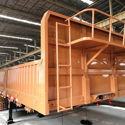 2/3/4 eixo de aço chinês de parede lateral de semi-reboque plano para transporte de carga pesada