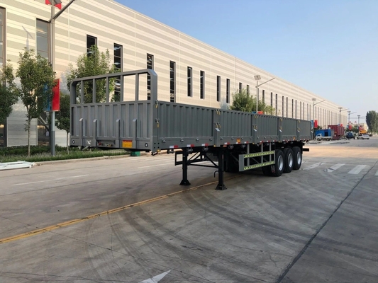 Aço carbono 3 eixos 13m 40ton Removível vedação de parede lateral Cargo Semi-Carrier Trailer