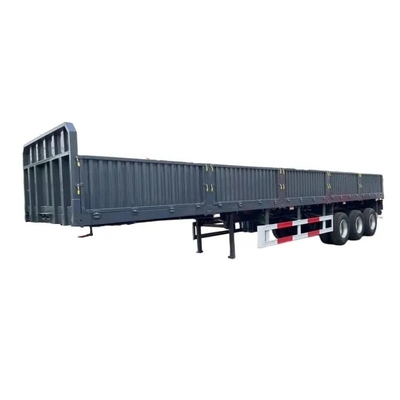 Aço carbono 3 eixos 13m 40ton Removível vedação de parede lateral Cargo Semi-Carrier Trailer