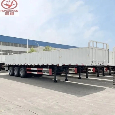 Caminhão de vedação de parede alta, semi-reboque de gado com 3 eixos, transporte de gado de carga a granel de 50 toneladas