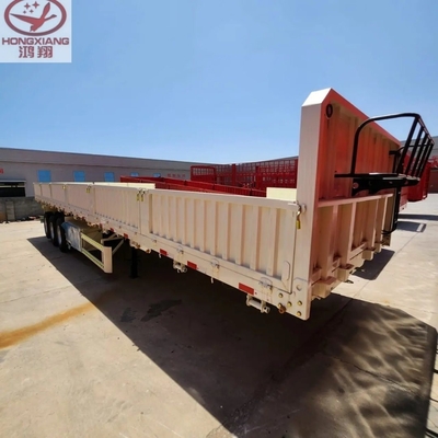 12 Wheelers Cargo a granel Side Tipper Dump Trailer com suspensão de braço cruzado