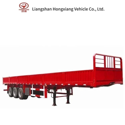 Semi-reboque de transporte de carga de 40 pés com 3 eixos 1820mm 5,5 toneladas