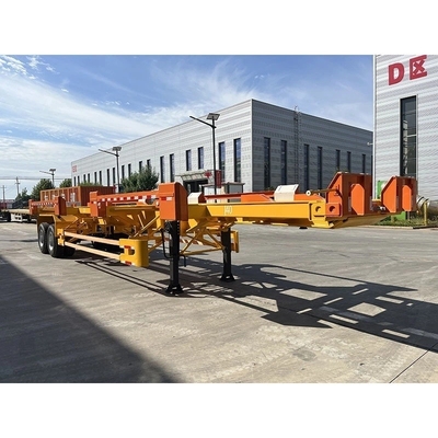Container de esqueleto de 20 ft semi-reboque e cor personalizável para o mercado internacional
