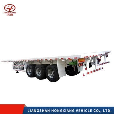 2/3 eixo 20/40 FT Trailers de cama plana cor personalizada esqueleto chassis deck semi-trailers