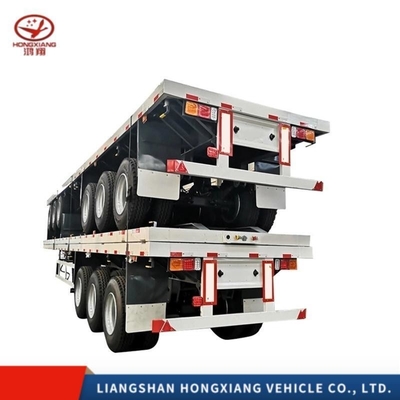 2/3 eixo 20/40 FT Trailers de cama plana cor personalizada esqueleto chassis deck semi-trailers