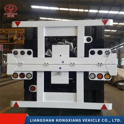 2/3 eixo 20/40 FT Trailers de cama plana cor personalizada esqueleto chassis deck semi-trailers