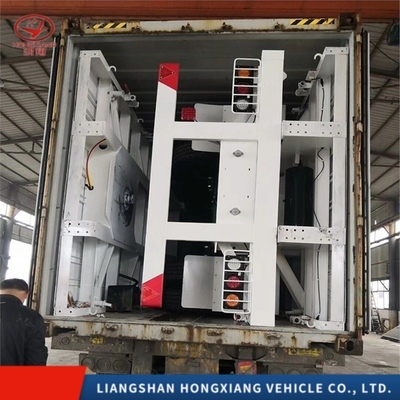 2/3 eixo 20/40 FT Trailers de cama plana cor personalizada esqueleto chassis deck semi-trailers