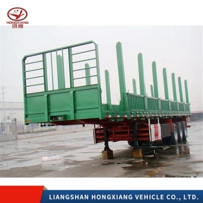 2/3 eixo 20/40 FT Trailers de cama plana cor personalizada esqueleto chassis deck semi-trailers