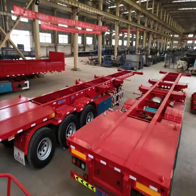 Sistema de travagem antibloqueio ABS Semi-reboque de plataforma baixa para camião carregador de chassis de contentores